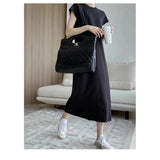 EADMO Summer Light Luxury Minimal Three-Dimensional Split Line Design Sense After The Opening Of Leisure Lanky Long Dress Dress