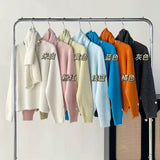 KANING Korean Lazy Sweater 2026 New Winter Fashion Exploding Scarf Knitted T-Shirt