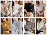 Autumn And Winter New Half-High-Collar Soft Sister Shirt 2026 New Design Sense Lazi Wind Bottom Sweater Woman
