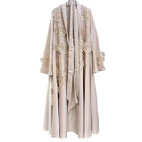 Australian Fashion High-End Feel Dress 2025 New Fashion Flower Splicing Taf Design Long Leaf Dress