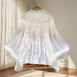 Korean Version Of The Design Of The Beautiful Flowers Fashion Tidlys Gentle Sweet Long-Sleeved Top Woman