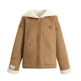 Autumn And Winter Plush Velvet Fur Hair One Big Look Thick Coat Winter Small Thick Cotton Coat Winter