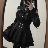 2026 Spring And Autumn New Sweetheart Encounter Dark Production Of Young Girl Shoulder Shirt + High Waist Half Skirt Two Sets