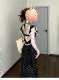 French Tea Collar Lace Lotus Edges Banded Dress Dress Women's Summer 2025 New Back-To-Back Dress