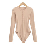 Hottie Wind Round Collar Button-Up T-Shirted Women's Summer Intrusion With Long-Sleeved T-Shirt