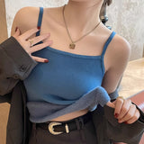 KANING Plus Velvet Sling Vest Women In Autumn And Winter Wearing A White Bra And Bottom Shirt Thicken One Warm Vest