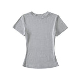 Pure Hot Girl Summer Slime Out-At-Sleeve Short-Sleeved Summer New Sports Slimming Thin Yoga Clothes T-Shirt