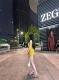 Pure Sex Sexy Hottie Hanging Dress Women Autumn And Winter New Blue Slimming Inside The Bottom Bag And Hip Skirt