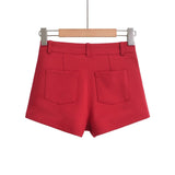 Sweet Sister Summer Low-Waisted Beauty Shorts Casual Hot Pants Long Fashion Commuting Suit Shorts