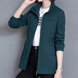Double-Layer Gary 2026 New Korean Version Of The Waist To Show Thin Small Wind Jacket Women Spring And Autumn Ocean Gas Age Reduction Jacket