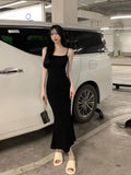 Ins Sexy Babes Slimming Pack Hips Sling Dress Korean Version Pure Lust Night Shop Dress Girl