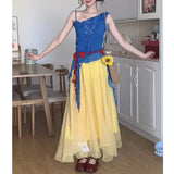 Northern Xinjiang Prairie West Yunnan Dali Tourism Color Dopamine Life Force Wearing A Set Dress Xinjiang Woman