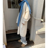 KANING Soft Languid Syringe Loose Knitted Cardigan Women 2026 Autumn And Winter New Wear Long Sweater Jacket