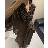Small Lace Romantic French Suit Giant Slim Lazy 2026 Summer Cool Dress Loose Two-Piece Skirt