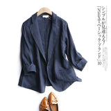 Spring New Small Suit Jacket Women 2026 Thin Short Version Of The Female Decoration Body Size Seven-Sleeve Suit