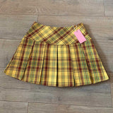 Pink Lattice Half Skirt 100 Folded Skirt Women Summer New High-Rise Thin College Wind Protection Jk Short Skirts Ins