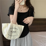 Pure Desire Ins Square Collar Korean Version Of Slimming Short-Sleeved T-Shirt Women's Summer Fashion Short Fashion Thin Bottom Shirt Topess Women T