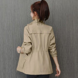 Double-Layer Gary 2026 New Korean Version Of The Waist To Show Thin Small Wind Jacket Women Spring And Autumn Ocean Gas Age Reduction Jacket