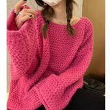 2026 Autumn And Winter New Coarse Needle Sweater Women Wear Loose Lazy Soft Knitwear Women's Coat