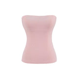 Pure-Want Summer Sleeveless Chest Pads With Chest Vest To Collect Short Skinny Bottom Top