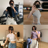 Underdastic Slimmed Short-Sleeved T-Shirt Women's Version Of The New Ins Thin Short Fashion Top Woman Trend