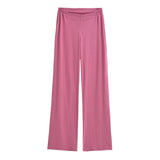 Purely Want Girl V Waist Zipper Display Thin Leg Trousers Leg Long Vertical Trousers Home Comfortable Yoga Pants