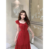2025 Summer New Waist Thin Fashion Design Wave Seaside Holiday Dress Women's Chic Trend