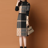 Autumn Dress 2026 New Sweater Dress With Coat Long Over The Knee Dress Knitted Bottom Dress Winter Thick