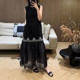 Leyal Linen Chinese Sleeveless Dress Women 2026 Summer New French Long Skirt Tide
