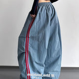 Vintage Red Sweatpants Women 2026 New Year Pop College Wind Jazz Dance Loose Scimits-On Shorts