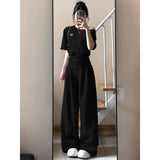 Sports Suit Women's Summer New Korean Version Of Loose Thin Fashion Salt Set With Short-Sleeved Trousers Casual Two-Piece Set