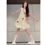 French Yellow Sleeveless T-Shirt Dress Women's Summer 2025 New Small Temperament Vest A-Word Skirt