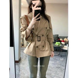 Advanced Windwear Jacket 2026 Autumn New Temperament Double Row British Small Short-Term Waist Coat Top Woman