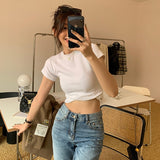 Underdastic Slimmed Short-Sleeved T-Shirt Women's Version Of The New Ins Thin Short Fashion Top Woman Trend