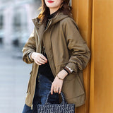 This Year's Popular Trench Coat Women's Autumn And Winter Long 2026 New Casual Workwear Piek Jacket Coat