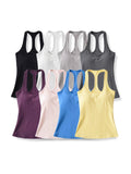Pure Hot Babes Broth Pad U Collared Vest Tops Thin Leisure Sports Hoisting Slings