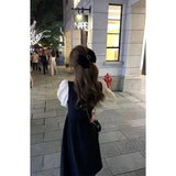 French Bubble Long-Sleeved Dress Women's 2026 Autumn Dress New Famous Temperament Design Hepburn Style Long Dress