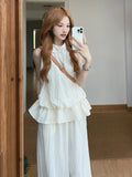 White Blouse Pants Two Sets Of Women's Summer 2026 New Summer Korean Beauty A Complete Set Of Ootd Wear