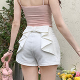 Purely Windy 3D Bow Denim Shorts In The Summer Of 2025 New Design Sense Small Straight Trousers