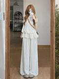 White Blouse Pants Two Sets Of Women's Summer 2026 New Summer Korean Beauty A Complete Set Of Ootd Wear