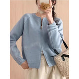 KANING Korean Version Of Loose Gentle Soft Soft Knitted Cardigan Women 2026 Autumn New Double Zipper Sweater Jacket