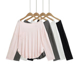 Lazy Wind Slack Feeling Thin Loose And Slightly Through The Hot Girl Shoulder Sun Hood T-Shirt New Bottom Top