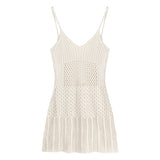 Knitted Sling Dress Women's Summer Hottie Temperament Dress Design Small Slimming Bag Hip Skirt