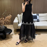 Leyal Linen Chinese Sleeveless Dress Women 2026 Summer New French Long Skirt Tide