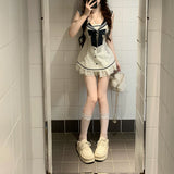 Summer Academy Sweet Wind Design Dress Women's 2026 New Temperament Navy-Collar Short Dress
