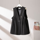 Casual Suit Vest Women's Spring And Autumn 2025 Spring And Autumn New British Wind Horse Vest