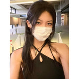 Summer Temperament Sweet Spicy Wind Sexy Hanging Neck Sling Vest Female Design Desiding Back Slimming Match-Up
