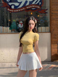 2026 New Gentle T-Shirt Girl Slimming Temperament Commuting Niche Design Sense Korean Women's Top