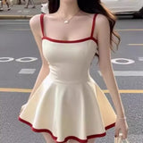 Fashion Temperament Hottie Sexy Sling Dress Female Summer Korean Design Slimming Bag Ass Skirt