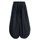 Summer Japan And South Korea New Large-Size Loose Lantern Trousers Women's Design Wide Leg Pants Cotton Trousers